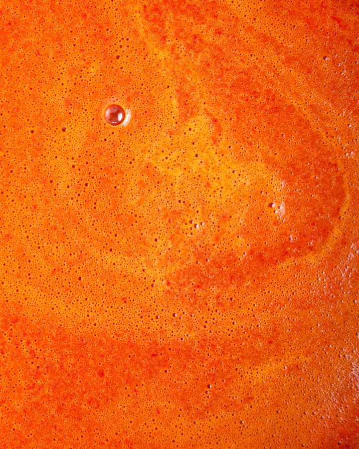 Close up of homemade chilli sauce sriracha